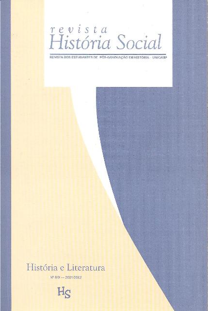 					Visualizar n. 8/9 (2001): História e Literatura
				