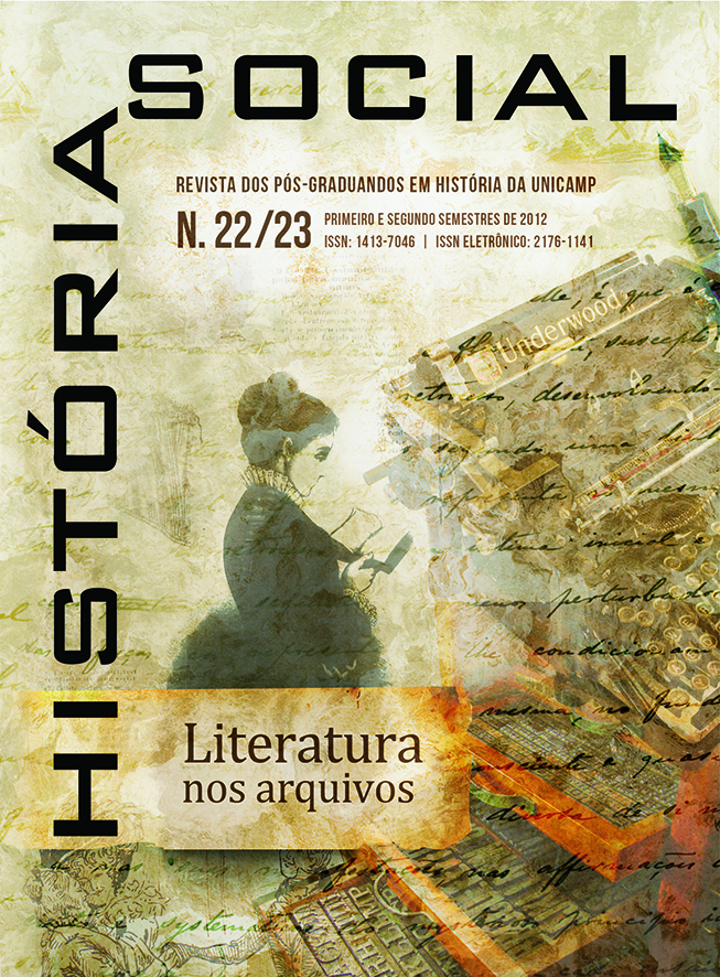 					Visualizar n. 22/23 (2012): Dossiê: Literatura nos Arquivos
				